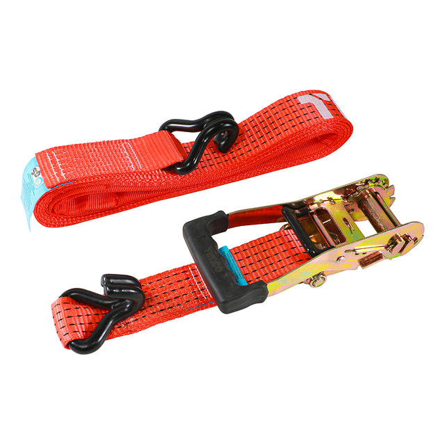 This is an image of Timco - Ratchet Strap - J Hook - Heavy Duty 5m x 50mm (1 Each Bag) 5RS1J