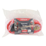 This is an image of Timco - Ratchet Strap - J Hook - Heavy Duty 5m x 50mm (1 Each Bag) 5RS1J