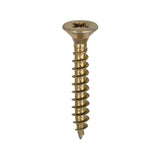 This is an image of Timco - Solo Chipboard & Woodscrews - PZ - Double Countersunk - Yellow 6.0 x 40mm - (200 PCS Box) 60040SOLOC