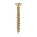 This is an image of Timco - Solo Chipboard & Woodscrews - PZ - Double Countersunk - Yellow 6.0 x 50mm - (200 PCS Box) 60050SOLOC