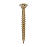 This is an image of Timco - C2 Strong-Fix Screws - PZ - Double Countersunk - Twin-Cut - Yellow 6.0 x 60mm - (200 PCS Box) 60060C2