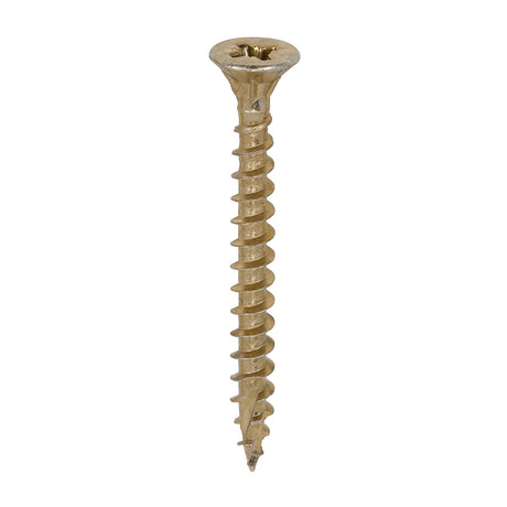 This is an image of Timco - C2 Strong-Fix Screws - PZ - Double Countersunk - Twin-Cut - Yellow 6.0 x 60mm - (200 PCS Box) 60060C2
