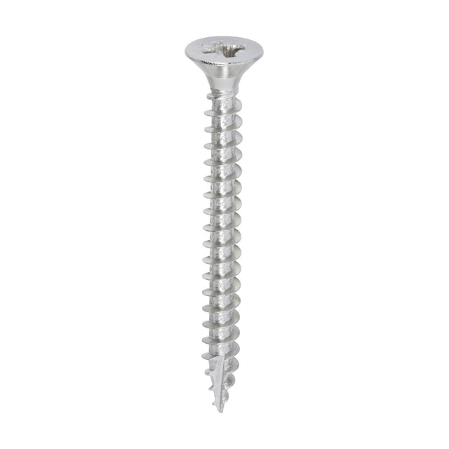 This is an image of Timco - Classic Multi-Purpose Screws - PZ - Double Countersunk - A2 Stainless Steel 6.0 x 60mm - (200 PCS Box) 60060CLASS