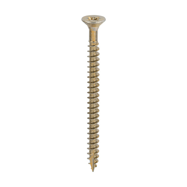 This is an image of Timco - Classic Multi-Purpose Screws - PZ - Double Countersunk - Yellow 6.0 x 80mm - (200 PCS Box) 60080CLAF