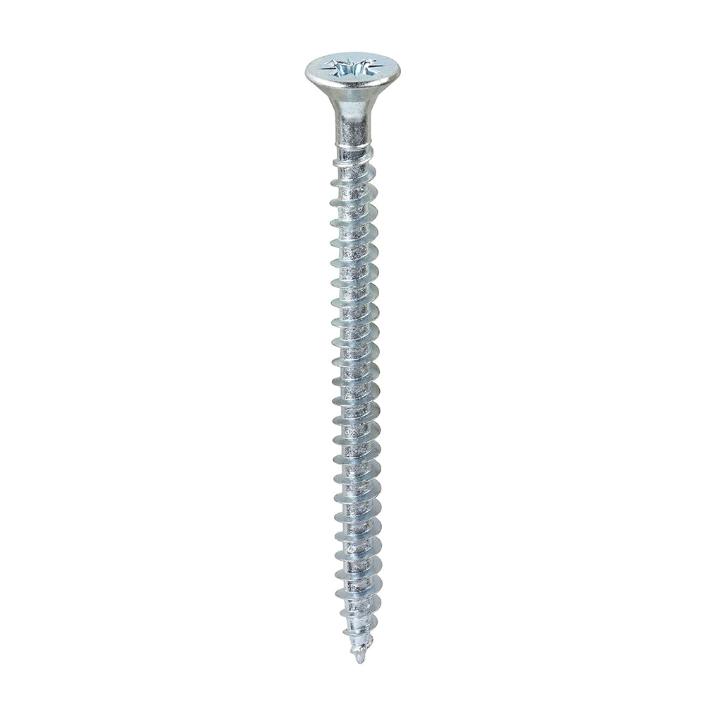 This is an image of Timco - Solo Chipboard & Woodscrews - PZ - Double Countersunk - Zinc 6.0 x 80mm - (200 PCS Box) 60080SOLOZ