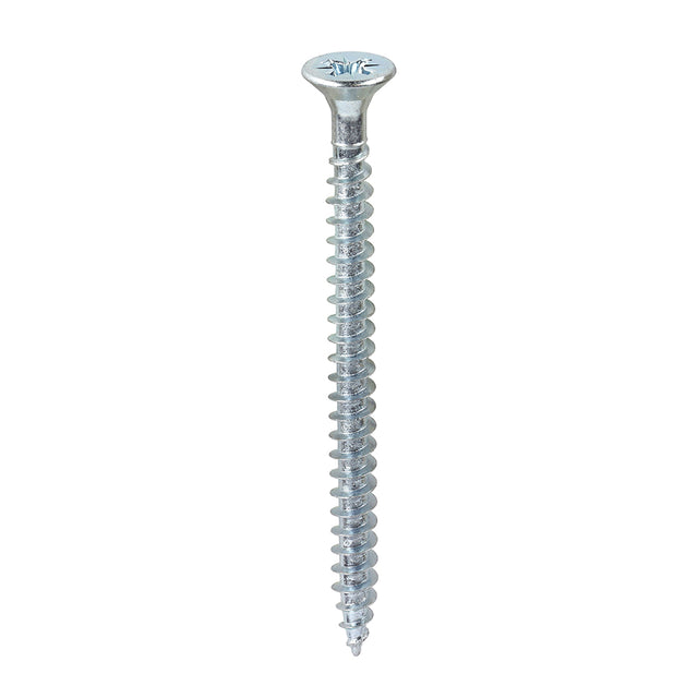 This is an image of Timco - Solo Chipboard & Woodscrews - PZ - Double Countersunk - Zinc 6.0 x 80mm - (200 PCS Box) 60080SOLOZ