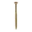 This is an image of Timco - C2 Clamp-Fix Screws - TX - Double Countersunk with Ribs - Twin-Cut - Yellow 6.0 x 90mm - (100 PCS Box) 60090C2C
