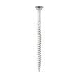 This is an image of Timco - C2 Exterior Strong-Fix Screws - PZ - Double Countersunk with Ribs - Twin-Cut - Silver 6.0 x 100mm - (100 PCS Box) 60100C2SBX