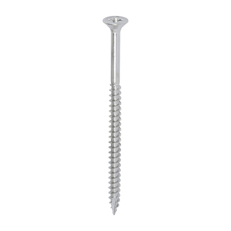 This is an image of Timco - Classic Multi-Purpose Screws - PZ - Double Countersunk - A2 Stainless Steel 6.0 x 100mm - (100 PCS Box) 60100CLASS