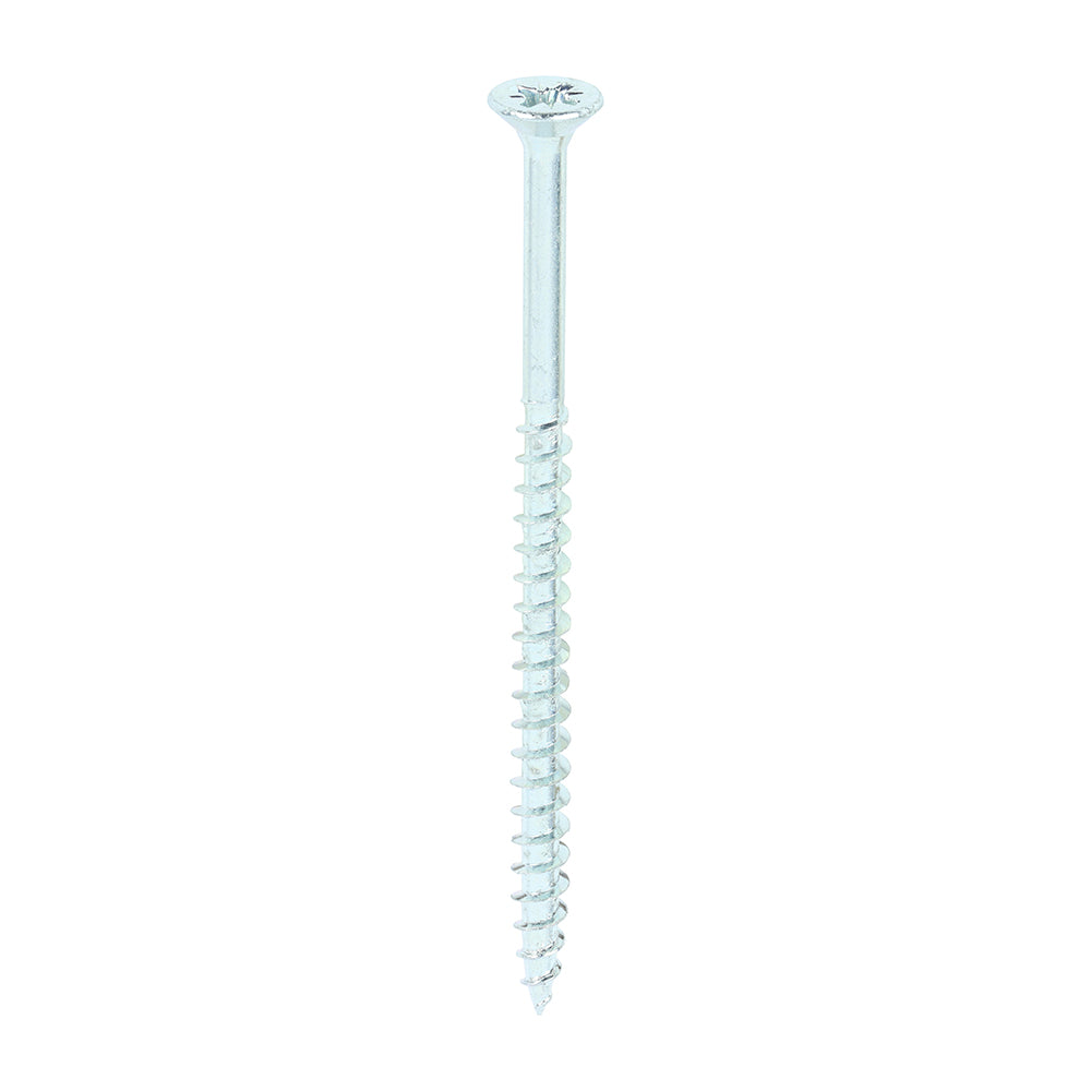 This is an image of Timco - Solo Chipboard & Woodscrews - PZ - Double Countersunk - Zinc 6.0 x 100mm - (100 PCS Box) 60100SOLOZ