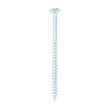 This is an image of Timco - Solo Chipboard & Woodscrews - PZ - Double Countersunk - Zinc 6.0 x 100mm - (100 PCS Box) 60100SOLOZ
