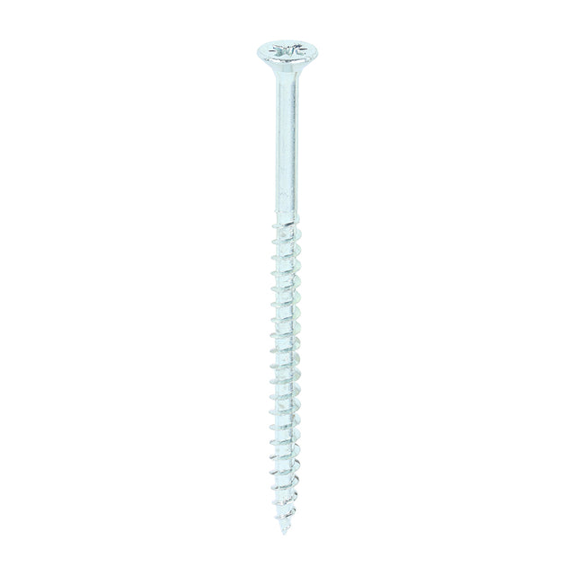 This is an image of Timco - Solo Chipboard & Woodscrews - PZ - Double Countersunk - Zinc 6.0 x 100mm - (100 PCS Box) 60100SOLOZ