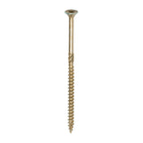 This is an image of Timco - C2 Clamp-Fix Screws - TX - Double Countersunk with Ribs - Twin-Cut - Yellow 6.0 x 120mm - (100 PCS Box) 60120C2C
