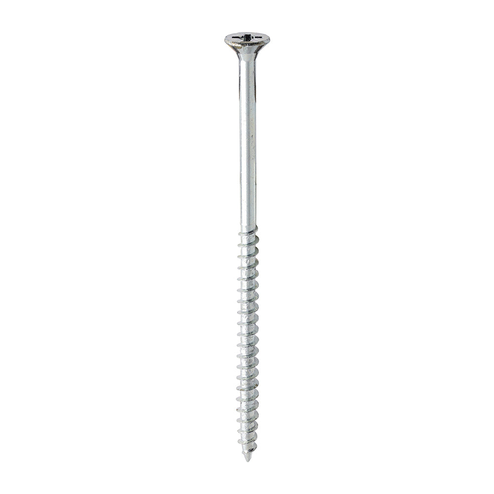 This is an image of Timco - Solo Chipboard & Woodscrews - PZ - Double Countersunk - Zinc 6.0 x 120mm - (100 PCS Box) 60120SOLOZ