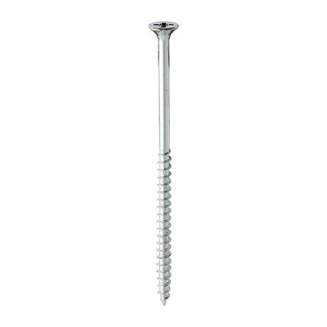 This is an image of Timco - Solo Chipboard & Woodscrews - PZ - Double Countersunk - Zinc 6.0 x 120mm - (100 PCS Box) 60120SOLOZ