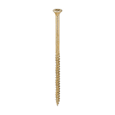 This is an image of Timco - Velocity Premium Multi-Use Screws - PZ - Double Countersunk - Yellow 6.0 x 120mm - (100 PCS Box) 60120VY