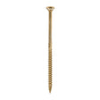 This is an image of Timco - C2 Clamp-Fix Screws - TX - Double Countersunk with Ribs - Twin-Cut - Yellow 6.0 x 130mm - (100 PCS Box) 60130C2C