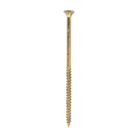 This is an image of Timco - Velocity Premium Multi-Use Screws - PZ - Double Countersunk - Yellow 6.0 x 130mm - (100 PCS Box) 60130VY