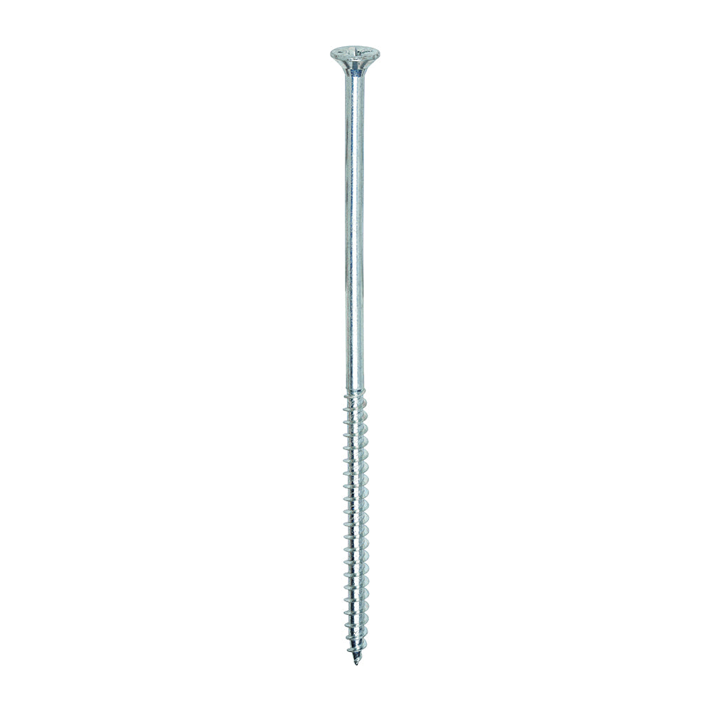 This is an image of Timco - Solo Chipboard & Woodscrews - PZ - Double Countersunk - Zinc 6.0 x 150mm - (100 PCS Box) 60150SOLOZ