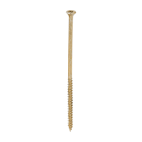 This is an image of Timco - Velocity Premium Multi-Use Screws - PZ - Double Countersunk - Yellow 6.0 x 150mm - (100 PCS Box) 60150VY