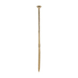 This is an image of Timco - C2 Clamp-Fix Screws - TX - Double Countersunk with Ribs - Twin-Cut - Yellow 6.0 x 180mm - (100 PCS Box) 60180C2C