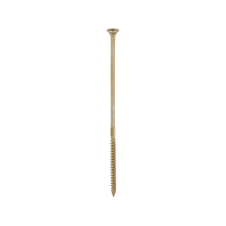 This is an image of Timco - C2 Strong-Fix Screws - PZ - Double Countersunk - Twin-Cut - Yellow 6.0 x 180mm - (100 PCS Box) 60180C2