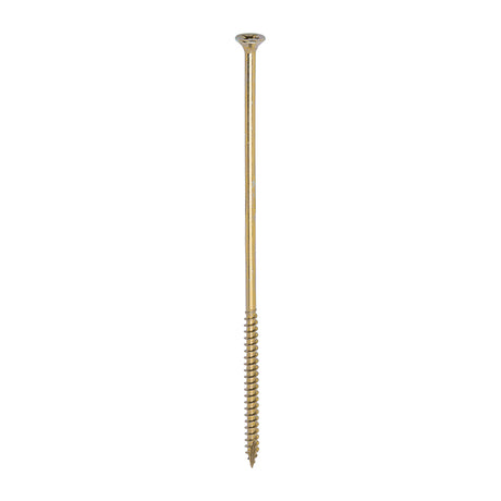 This is an image of Timco - Classic Multi-Purpose Screws - PZ - Double Countersunk - Yellow 6.0 x 180mm - (100 PCS Box) 60180CLAF