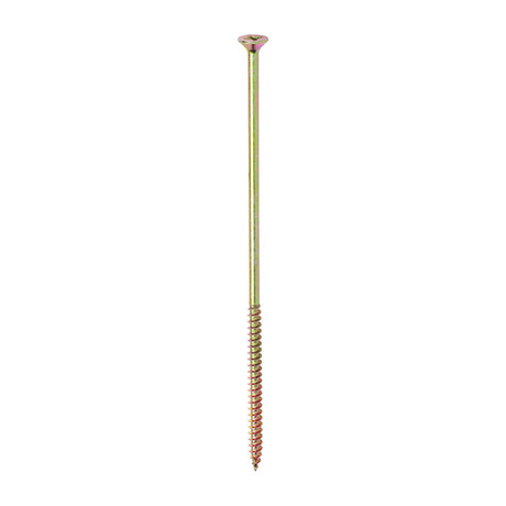 This is an image of Timco - Solo Woodscrews - PZ - Double Countersunk - Yellow 6.0 x 180mm - (100 PCS Box) 60180SOLOC