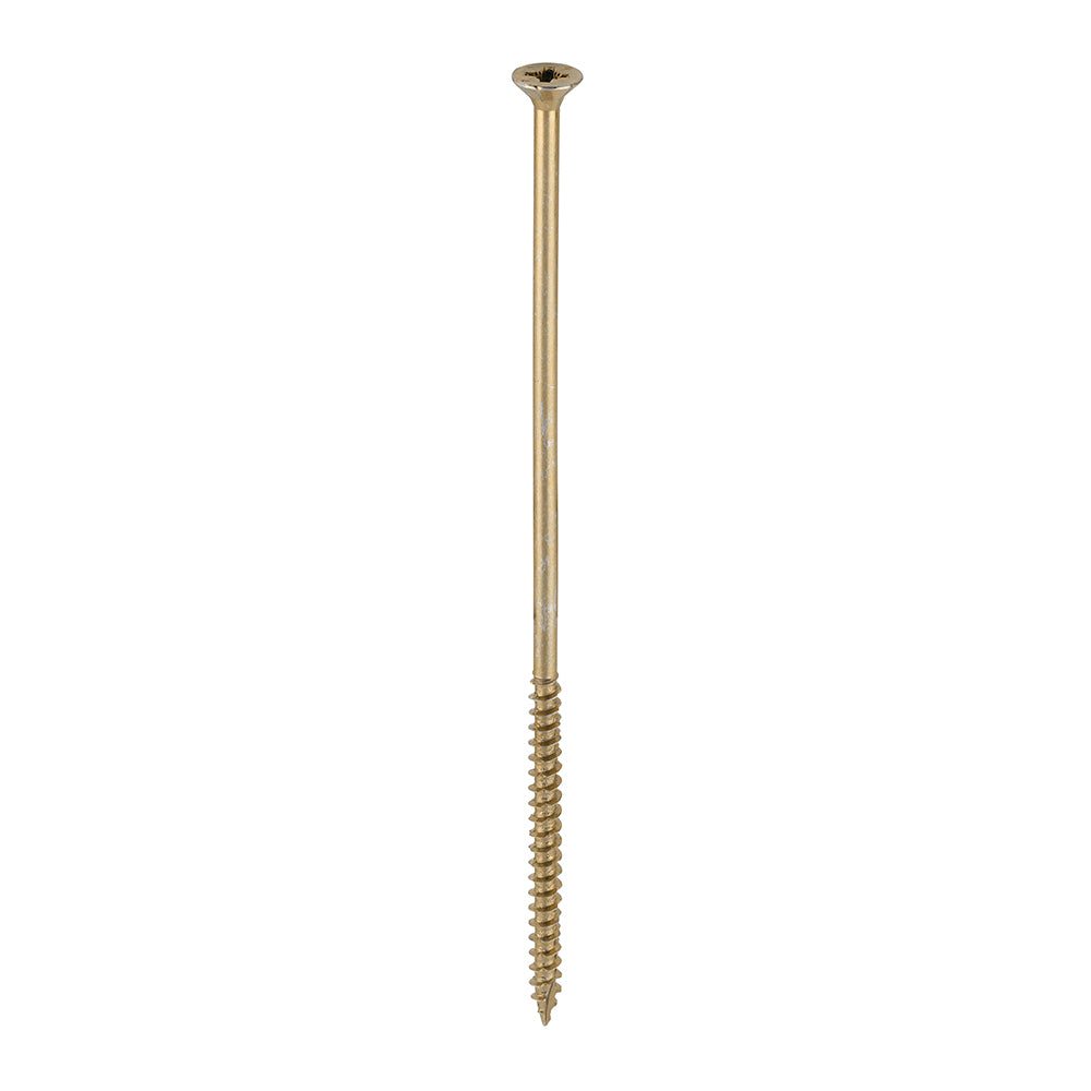 This is an image of Timco - Velocity Premium Multi-Use Screws - PZ - Double Countersunk - Yellow 6.0 x 180mm - (100 PCS Box) 60180VY