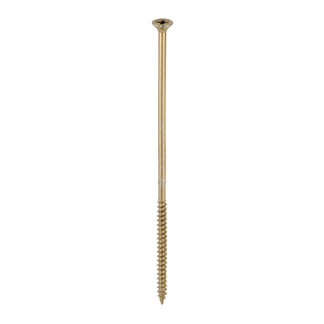 This is an image of Timco - Velocity Premium Multi-Use Screws - PZ - Double Countersunk - Yellow 6.0 x 180mm - (100 PCS Box) 60180VY