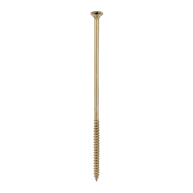 This is an image of Timco - Velocity Premium Multi-Use Screws - PZ - Double Countersunk - Yellow 6.0 x 180mm - (100 PCS Box) 60180VY