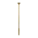 This is an image of Timco - C2 Strong-Fix Screws - PZ - Double Countersunk - Twin-Cut - Yellow 6.0 x 200mm - (100 PCS Box) 60200C2