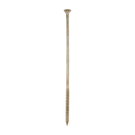 This is an image of Timco - Classic Multi-Purpose Screws - PZ - Double Countersunk - Yellow 6.0 x 200mm - (100 PCS Box) 60200CLAF