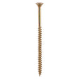This is an image of Timco - Solo Chipboard & Woodscrews - PZ - Double Countersunk - Yellow 6.0 x 200mm - (100 PCS Box) 60200SOLOC