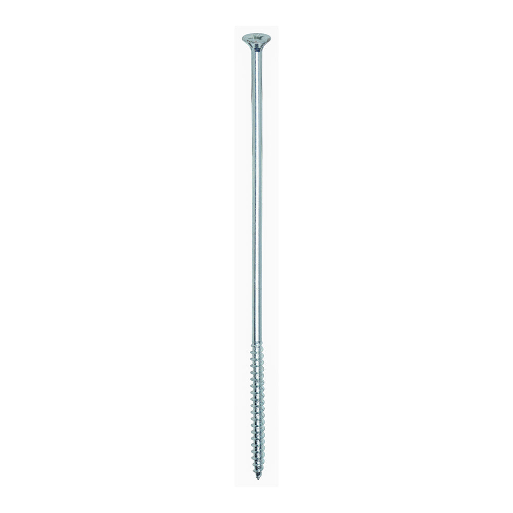 This is an image of Timco - Solo Chipboard & Woodscrews - PZ - Double Countersunk - Zinc 6.0 x 200mm - (100 PCS Box) 60200SOLOZ