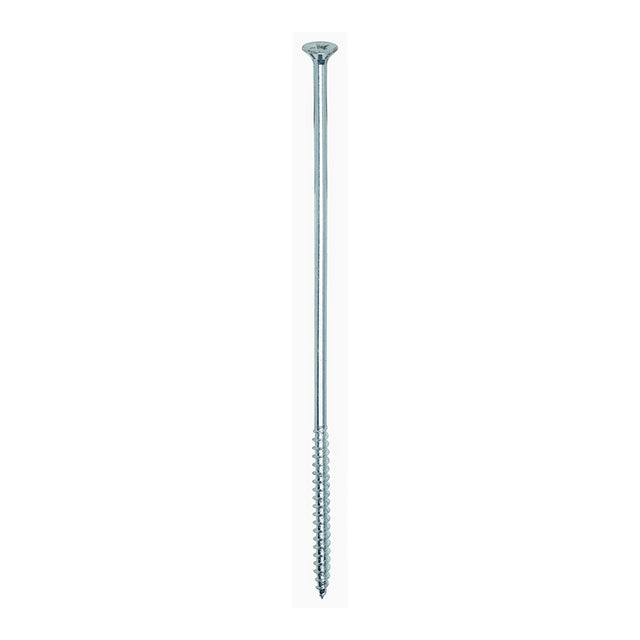 This is an image of Timco - Solo Chipboard & Woodscrews - PZ - Double Countersunk - Zinc 6.0 x 200mm - (100 PCS Box) 60200SOLOZ