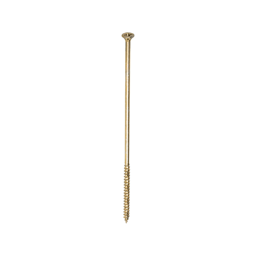 This is an image of Timco - Velocity Premium Multi-Use Screws - PZ - Double Countersunk - Yellow 6.0 x 200mm - (100 PCS Box) 60200VY
