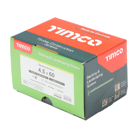 This is an image of Timco - TIMCO Decking Industry Pack 4.5 x 60mm - (1000 PCS Box) 60TDECKIND