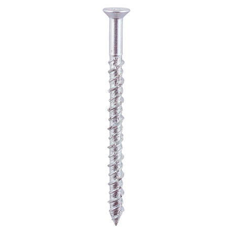 This is an image of Timco - Masonry Screws - TX - Countersunk - Zinc 6.0 x 100mm - (100 PCS Box) 6100MFCSK