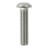 This is an image of Timco - Socket Screws - Button - A2 Stainless Steel M6 x 16mm - (10 PCS Bag) 616BUTSSX