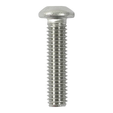 This is an image of Timco - Socket Screws - Button - A2 Stainless Steel M6 x 16mm - (10 PCS Bag) 616BUTSSX
