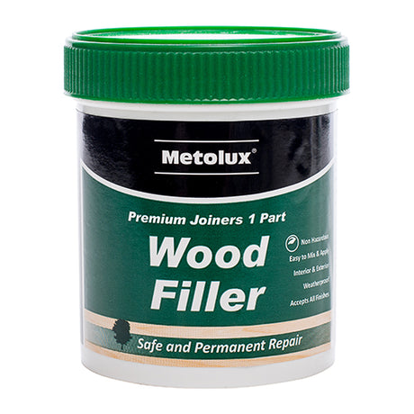 This is an image of Timco - Metolux 1 Part Wood Filler - Pine 250ml (1 Each Tin) 65389