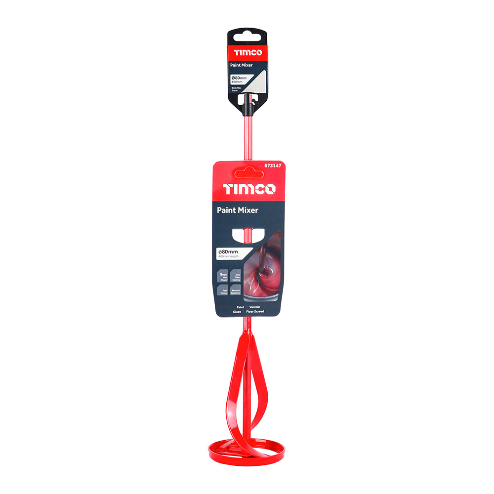 This is an image of Timco - Paint Mixer 80 x 400 (1 Each Clip) 673147
