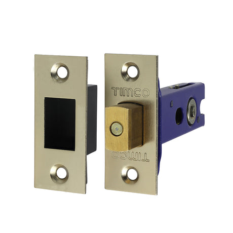 This is an image of Timco - Architectural Tubular Deadbolt - Electro Brass & Satin Nickel 78 case / 57 backset (1 Each TIMbag) 675606P