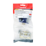 This is an image of Timco - Architectural Tubular Latch - Electro Brass & Satin Nickel 78 case / 57 backset (1 Each TIMbag) 675815P