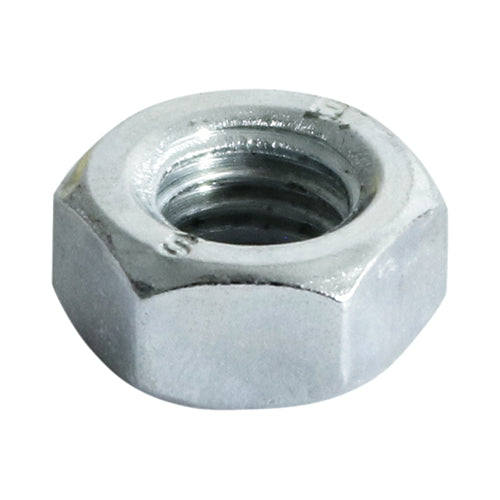This is an image of Timco - Hex Full Nuts - Zinc M6 - (600 PCS TIMbag) 6HNUTZB