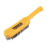 This is an image of Timco - Plastic Handle Scratch Brush - Steel 6 Rows (1 Each Unit) 6SBP
