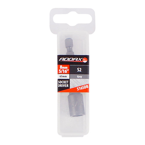 This is an image of Timco - Magnetic Socket Driver Bit - Hex 6 x 65 (1 Each Blister Pack) 6SDB