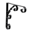 This is an image of Timco - Scroll Bracket - Black 6 x 6" 712060
