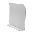 This is an image of Timco - Twin Slot Shelf End - White 150mm (1 Pairs Bag) 712300